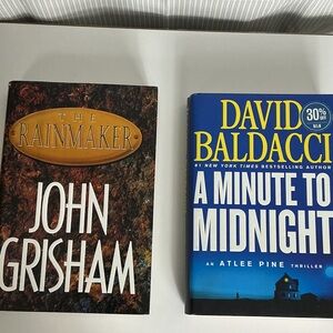 John Grisham and David Baldacci Hardcover Book Set